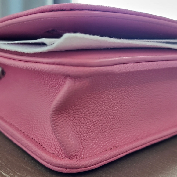 CHANEL NWT Boy WOC Quilted Caviar PINK - Picture 9 of 11